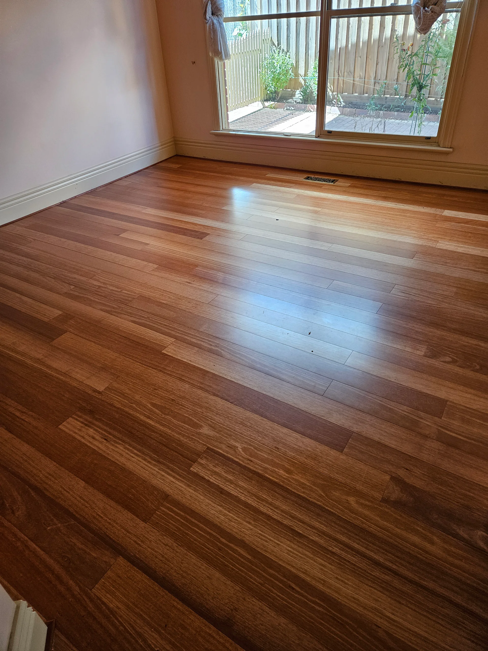 Engineered hardwood flooring laid in a Forest Hill home